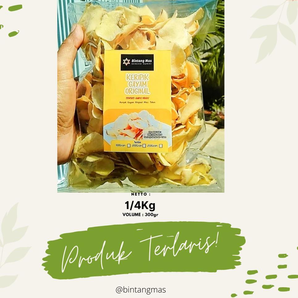 

㊩ [Bisa COD] Keripik Gayam Original Khas Tuban 250gr ㅐ