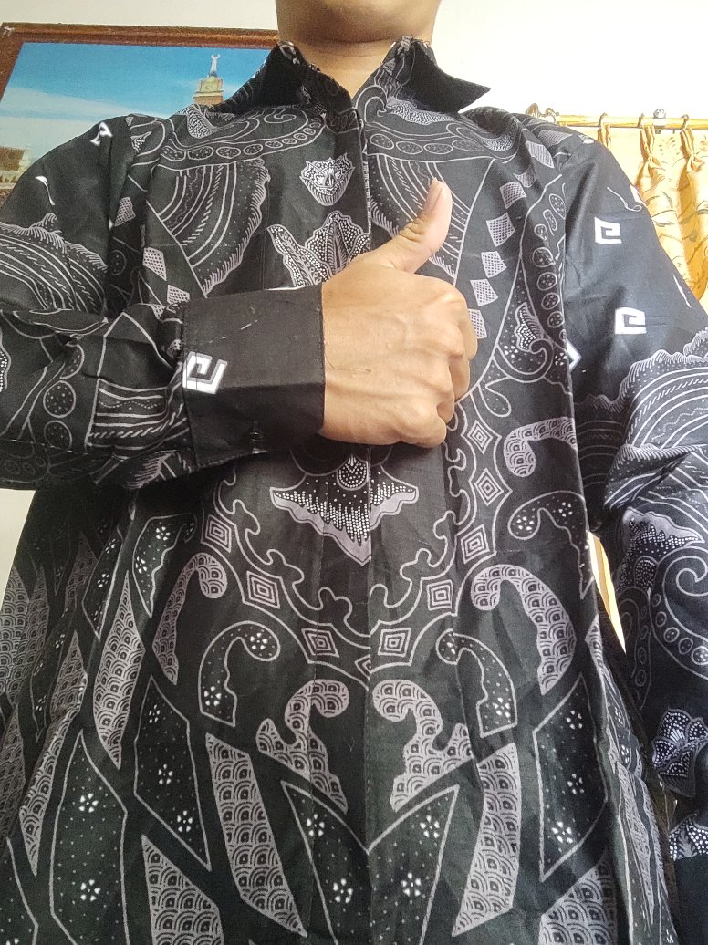 Baju Batik Pria Slimfit Big Size M L Xl Xxl Atasan Kemeja Batik Lengan Panjang Original