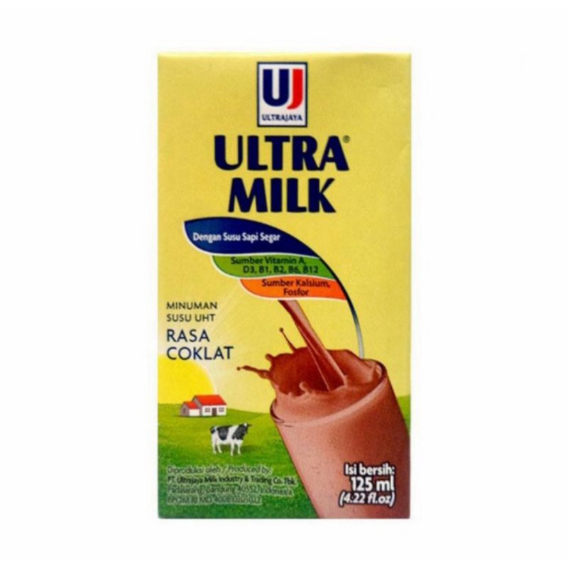

Susu Ultra Milk 125ml Coklat 1 Dus Isi 40 / Susu UHT