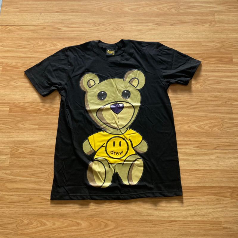 BAJU KAOS DREW HOUSE TEDDY BEAR BLACK ATASAN
