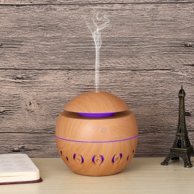 HPS  Grab medan Taffware Ultrasonic Humidifier Aroma Essential Oil Diffuser Wood Design 130ml - KJR1
