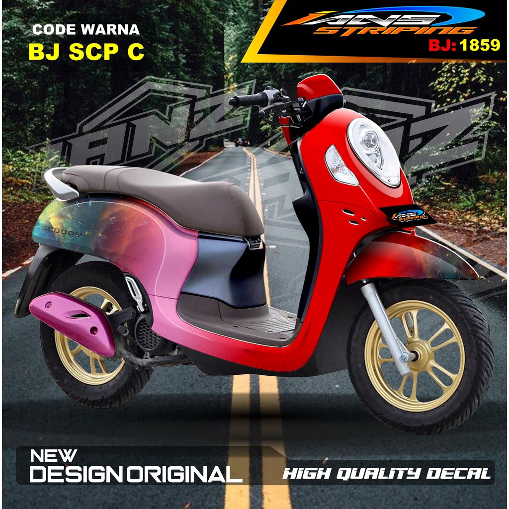 STICKER FULL BODY SCOOPY / STICKER ALL NEW SCOOPY / STIKER FULL BODY SCOOPY TERMURAH / STIKER MOTOR SCOOPY / STIKER MOTOR