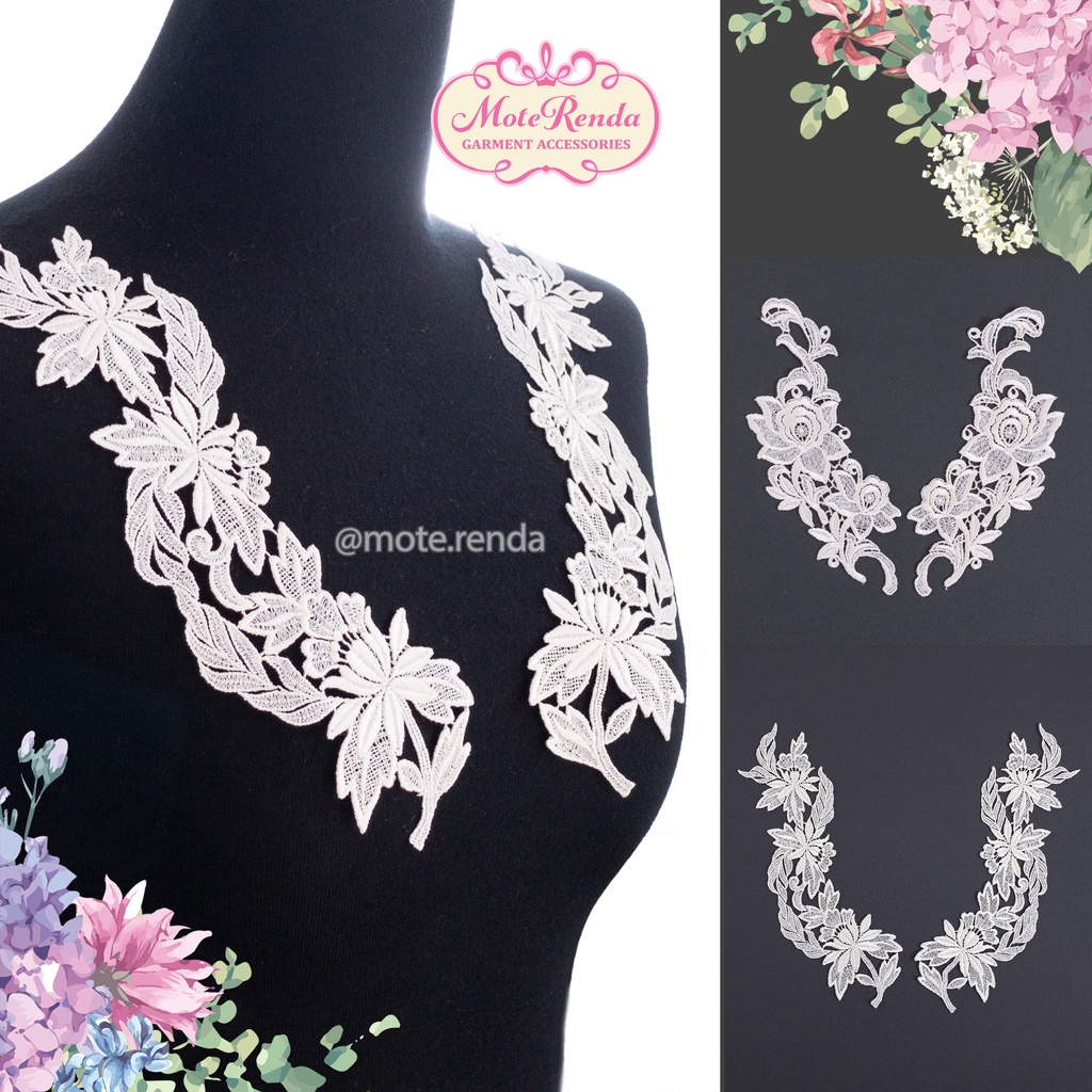 Aplikasi bordir, (harga per pasang) kode 8ACD