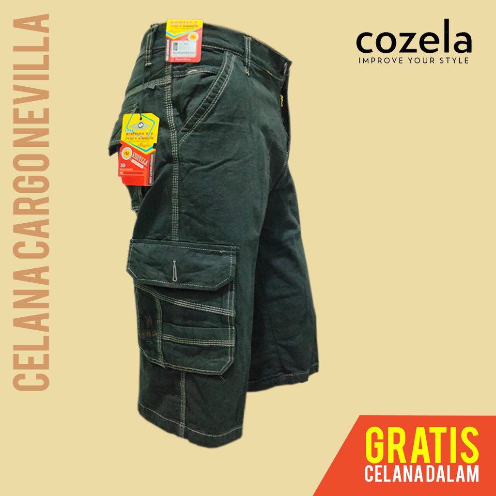 Cargo Pants Pria Celana Kargo Pendek Cowok Jeans Distro Dewasa Levis Nevilla
