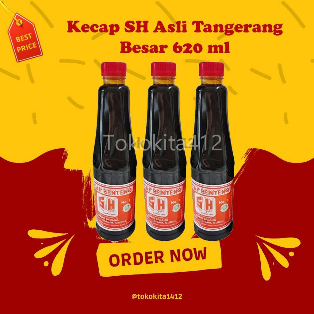 Kecap SH Benteng asli Tangerang sejak 1920 Halal 620 ml Besar