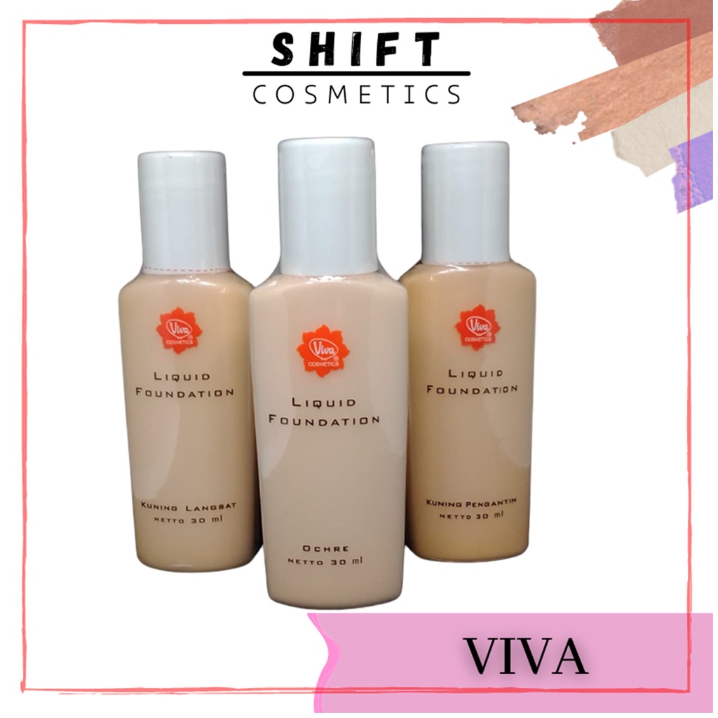 VIVA Liquid Foundation / Alas Bedak bedak untuk kulit berminyak bedak tabur untuk kulit berminyak be