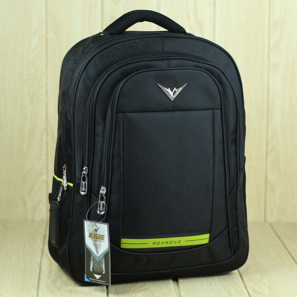 Tas Ransel Pria Rexsove Sablon Bawah Hitam Back Pack Laptop Cowok Kece