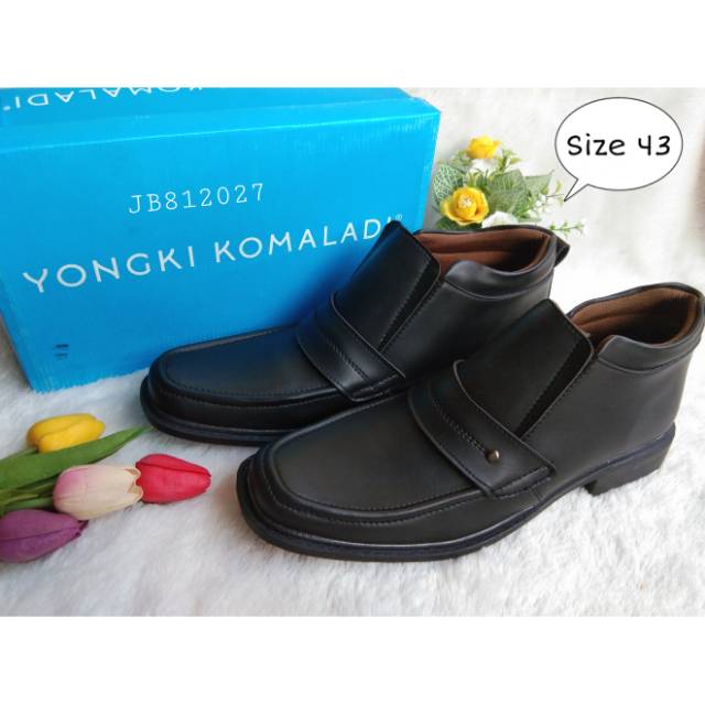 SEPATU BOOT HITAM PRIA / SEPATU BOOT FANTOVEL PRIA / SEPATU YONGKI KOMALADI ORIGINAL