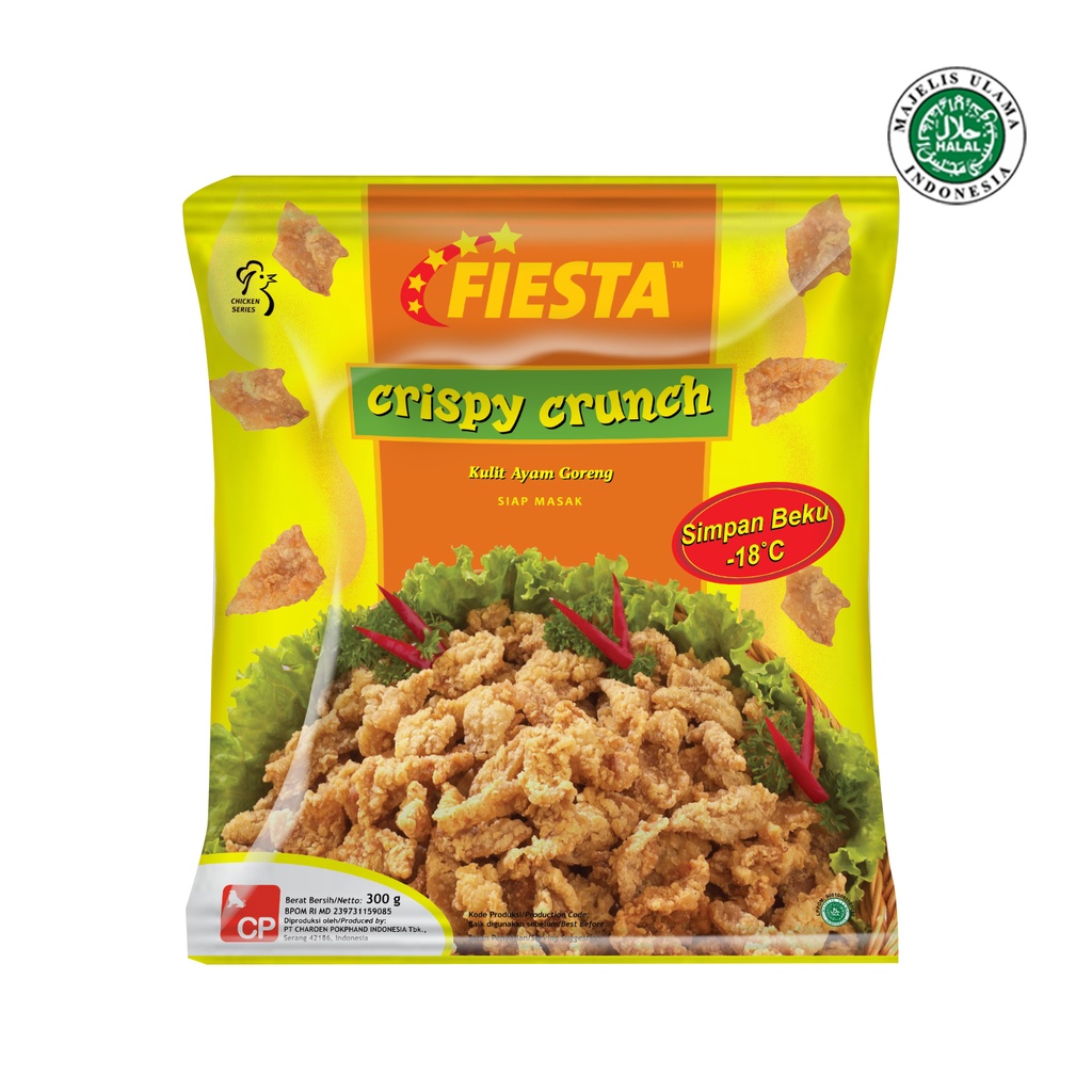 Fiesta Crispy Crunch 300gr, Fiesta Kulit Ayam Olahan, Halal