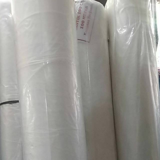 

1 ROLL plastik PE COR UV TEBAL 015 Lebar 120CM (bentuk sarung 2 lapis)