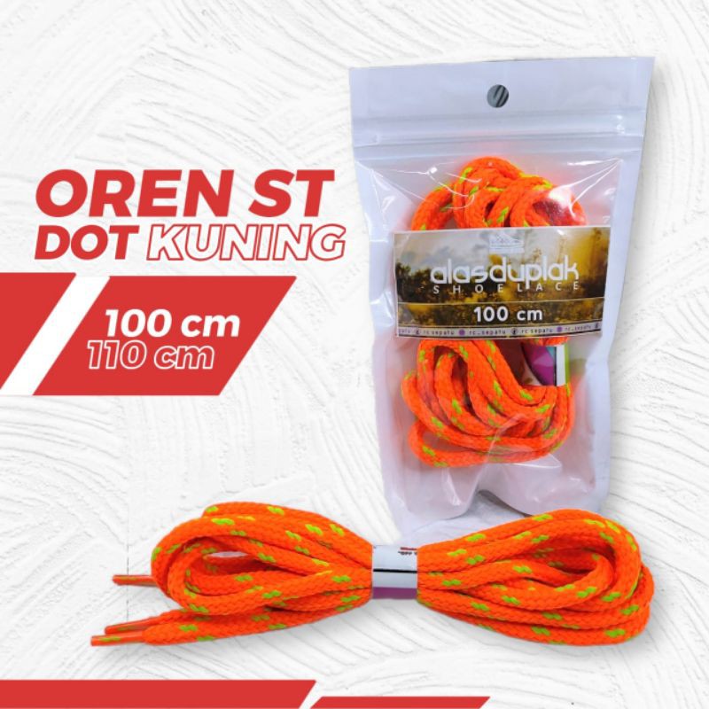 

TALI SEPATU BULAT STABILO OREN MOTIF SHOLACE STABILO ORANGE 110CM