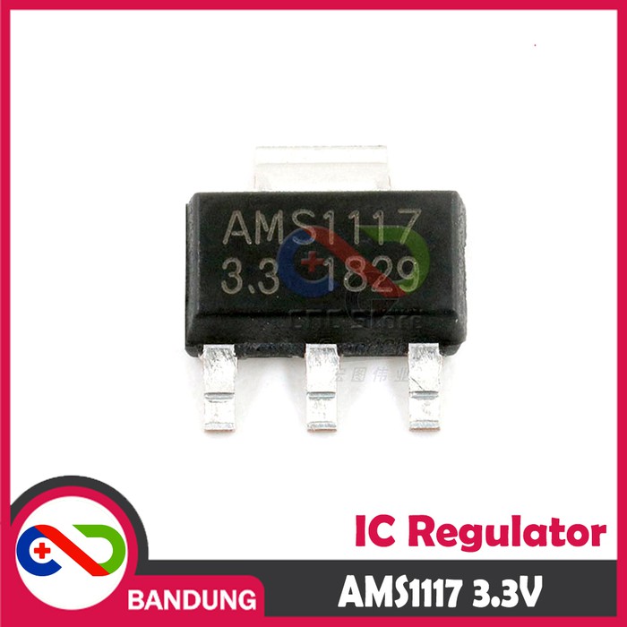 [COD BAYAR DI TEMPAT] AMS1117 3.3 SOT-223 1A VOLTAGE REGULATOR 3.3V IC