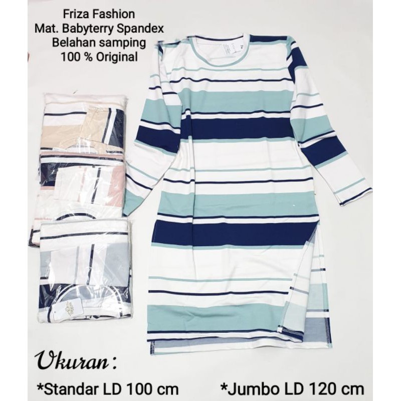 TUNIK KAOS MOTIF SALUR PRINTING BAHAN BERKUALITAS