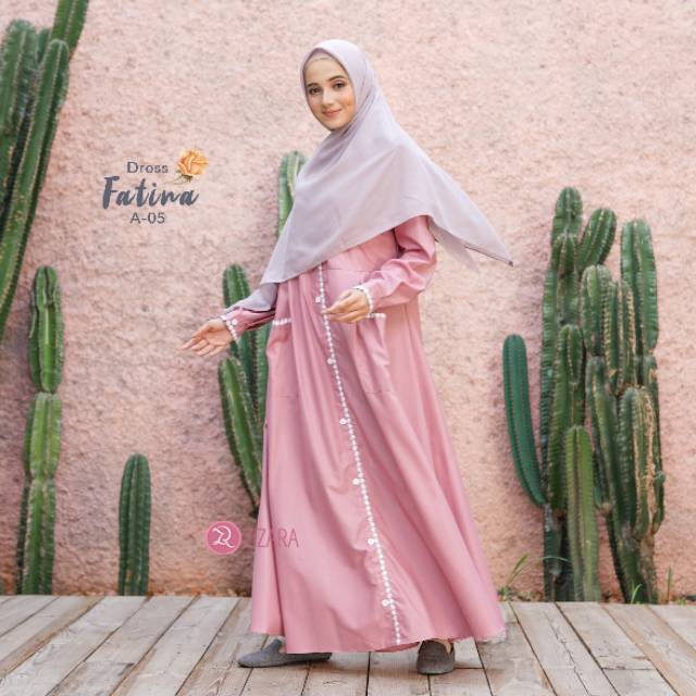 ZIZARA FATINA DRESS A  size XL GAMIS ONLY BAHAN KATUN TOYOBO ADEM