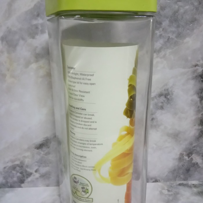 GLASSLOCK TOPLES KACA BLOCK CANISTER 1300ml
