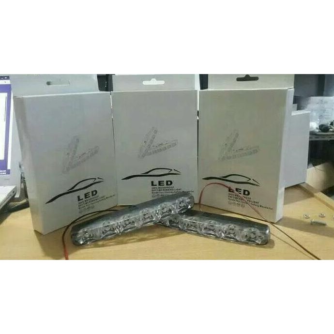 DISKON LAMPU LED DRL 6 LED MOBIL YARIS #4