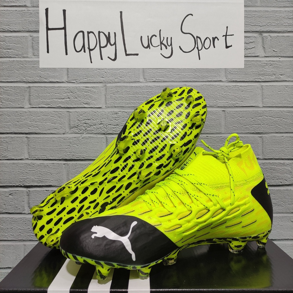 SEPATU BOLA PUMA FUTURE 5.1 NETFIT YELLOW BLACK FG