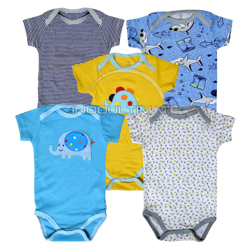 [5in1] Jumsuit Bayi Baru Lahir Jumsuit Anak Jumper Baby Newborn Perlengkapan Baju Bayi BC-01-4