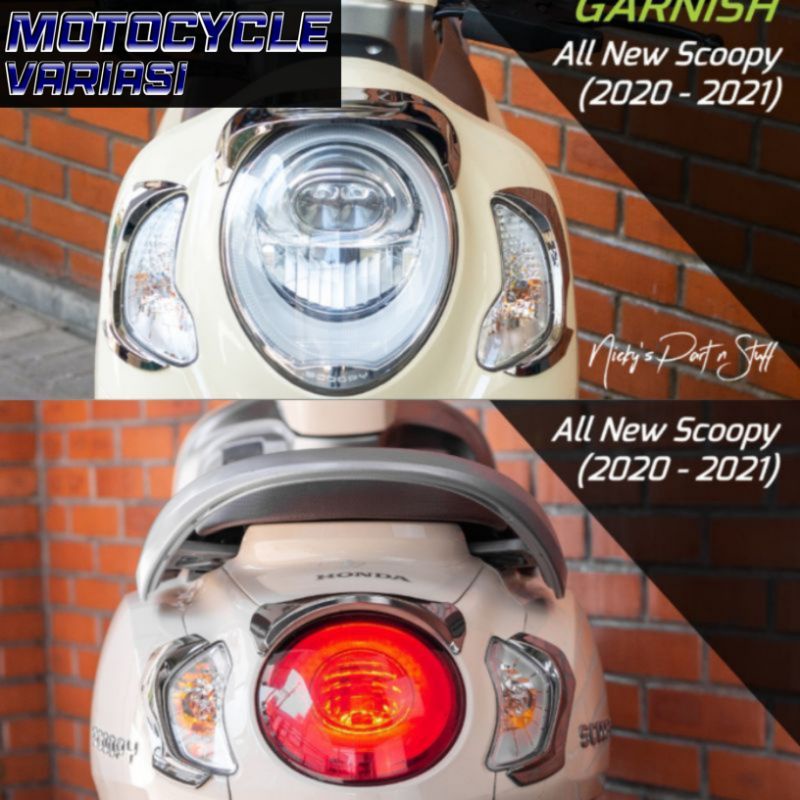 Garnish Scoopy 2020-2021 Garnish Lampu Depan Scoopy New Garnish TGP