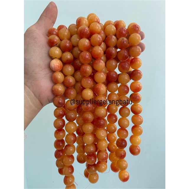 batu YAMAN SULAIMAN 16mm natural FIRESTONE batu perhiasan fashion akik