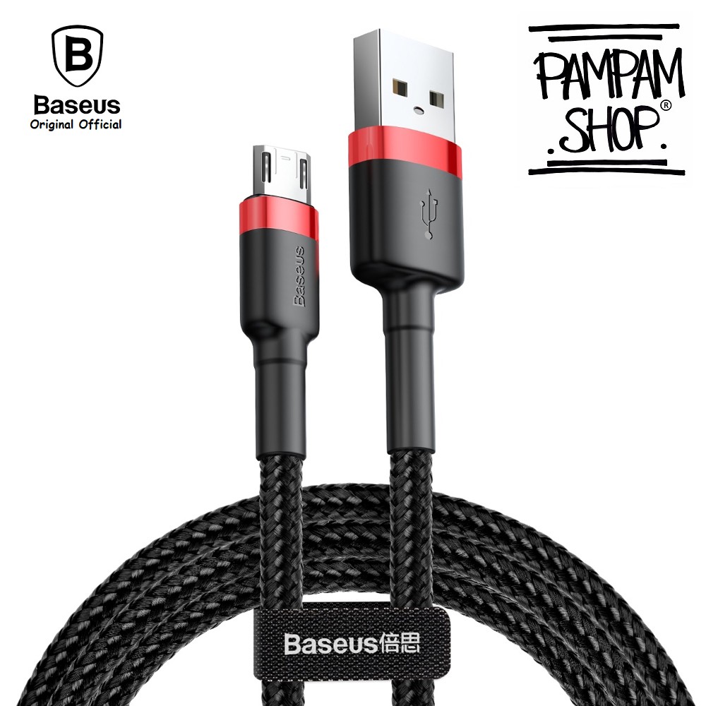 BASEUS ORIGINAL Kabel Data Cafule 2.4A Micro USB 1M 100cm Fast Charging Quick Charge Casan Charger