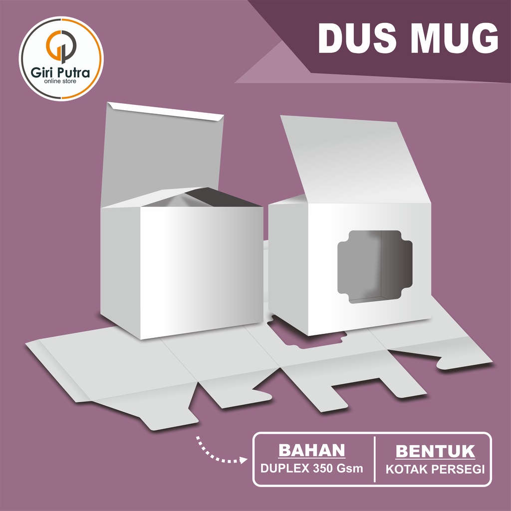 

Dus Mug / Dus Mug Polos Putih