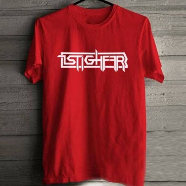 lBaju istighfar / kaos islami / kaos muslim warna merah