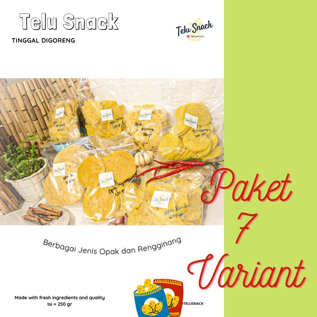 

TeluSnack Tinggal Goreng Paket 7 Benua