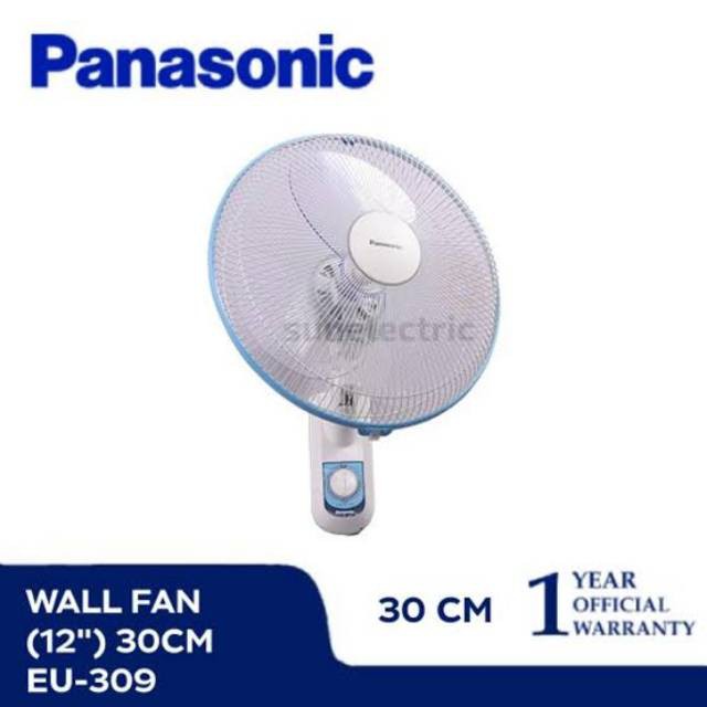 [SUSE] KIPAS ANGIN PANASONIC EU 309 12 IN INCH " 3 BALING WALL FAN DINDING MURAH