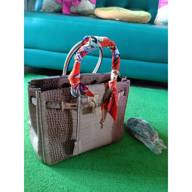 hermes himalayan croco brown