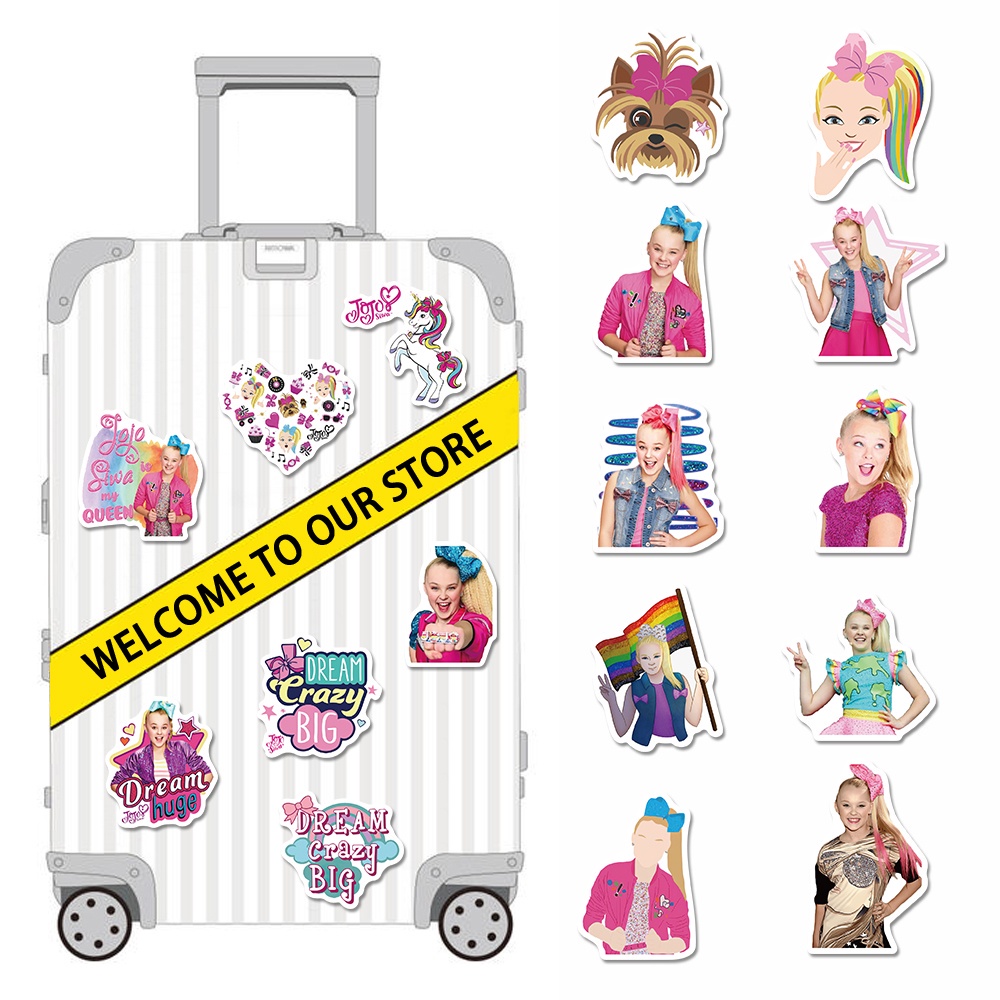 [In stock] 50 pieces of JoJo girl stickers personality fun hand account stickers box computer waterproof stickers