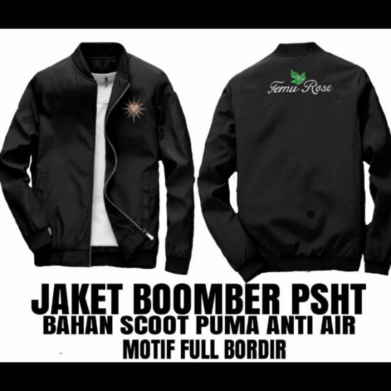 Jaket Bomber PSHT | Jaket Bomber Pria | Jaket Temurose | Jaket PSHT | Jaket SH Terate Bordir