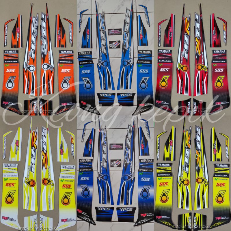 (BISA COD) STRIPING STIKER LIS VARIASI MOTOR YAMAHA FIZ-R PETRONAS F1ZR FIZR 125ZR MALAYSIA FULL BOD