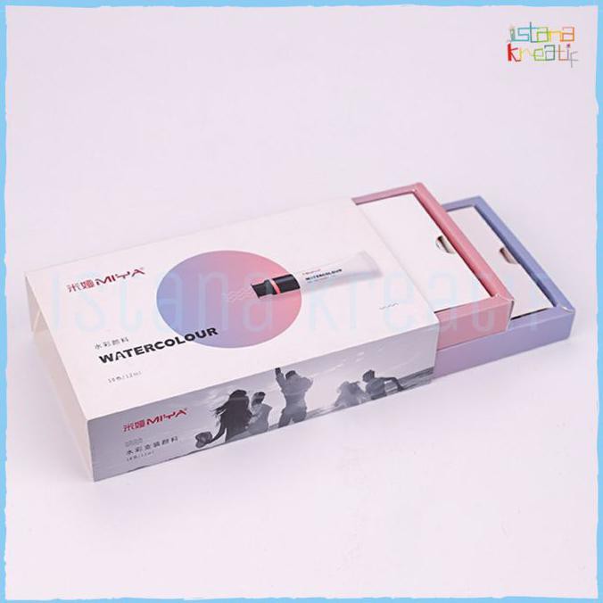 

New! Miya Watercolor Painting Tube Set | 12 Ml X 18 Color Termurah