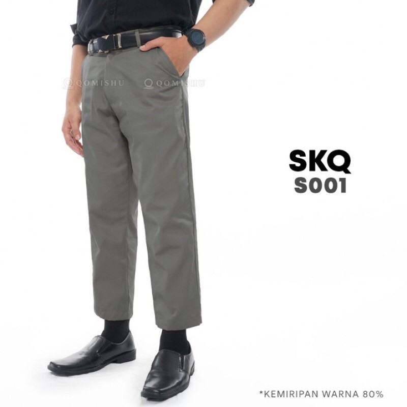 Celana Sirwal Kantor Pria Muslim Bahan American Drill [Premium]