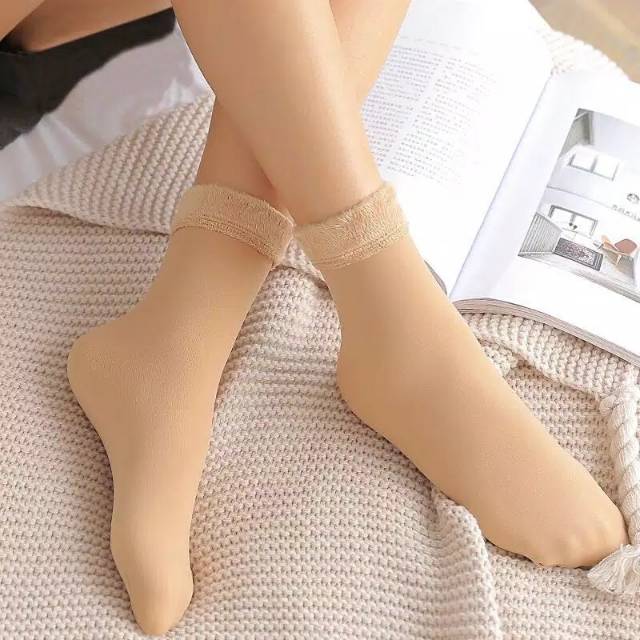 Kaos Kaki Musim Dingin Bulu Pria Wanita - Winter Sock Hangat Thermall