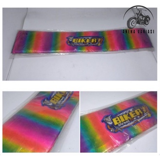 KULIT JOK MOTOR RAINBOW PELANGI UNIVERSAL SEMUA MOTOR