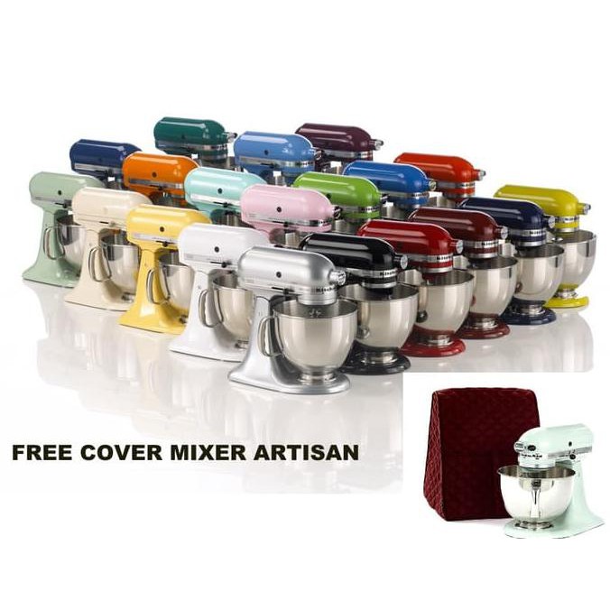 KitchenAid 5KSM150 Artisan Stand Mixer - Warna Cranberry Pink, Kapasitas 4.8L
