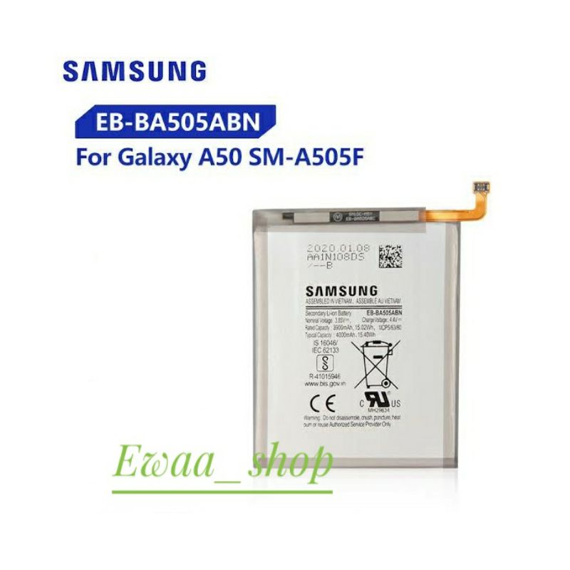 BATTERY BATERAI BATRE SAMSUNG A20 / A30 / A50 (EB-BA505ABU) ORIGINAL