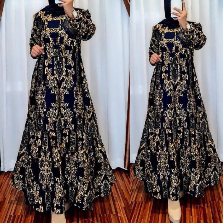 GAMIS DRESS SULTAN KHANSA TERBARU BUSUI BAHAN RAYON VISCOSE TEBAL ADEM NYAMAN DI PAKAI TERPOPULER TERKECEW