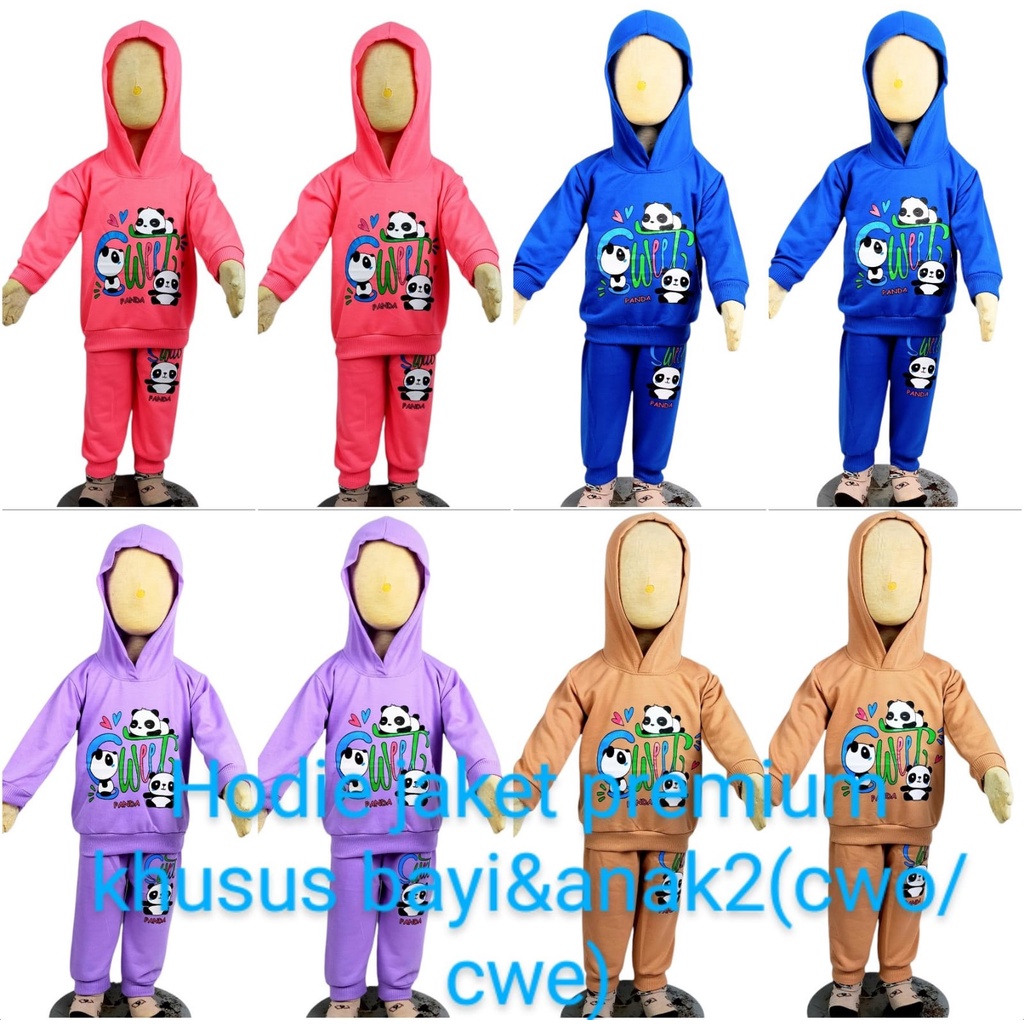 Hodie Premium Bayi dan Anak Anak Perempuan Laki Laki Usia 0 3 tahun BTS Joger Setelan