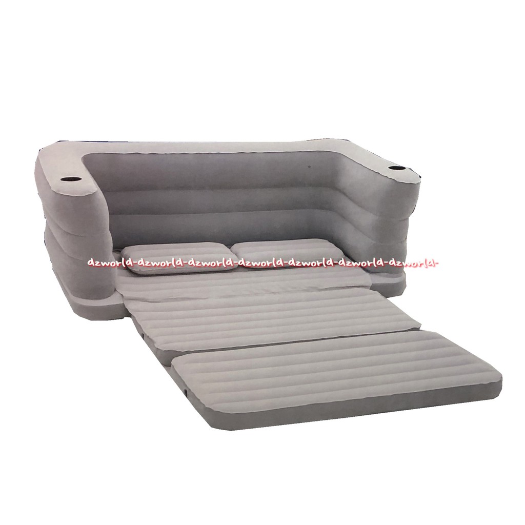 Bestway Soft Top Kursi Sofa Bludru Panjang Tempat Tidur Grey Abu Abu 2m