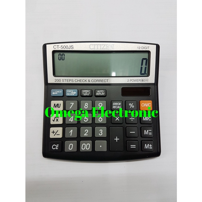 

CODE658 ORIGINAL CITIZEN CT-500JS Kalkulator Meja Check Correct CT 500 JS