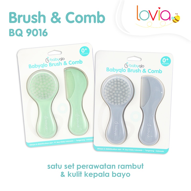 Babyqlo Sikat &amp; Sisir Bayi / Brush &amp; Comb - Bq 9016