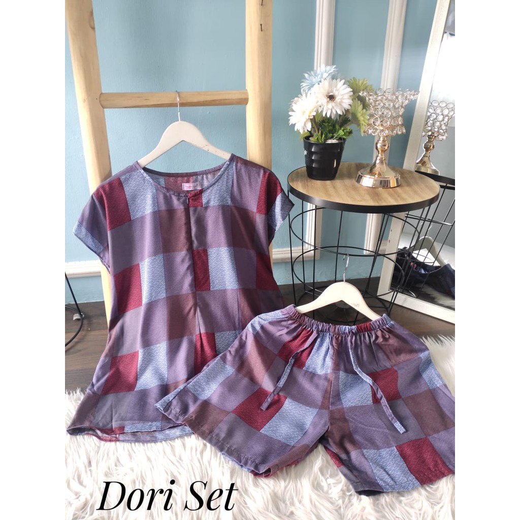 Baju Tidur Pendek Dori Set Murah