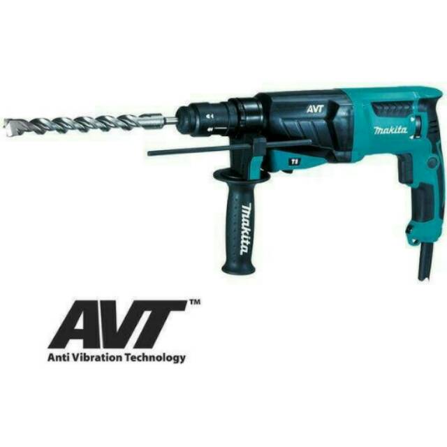 Makita  HR2631F HR 2631 F Mesin bor Tembok Beton AVT SDS Rotary Hammer