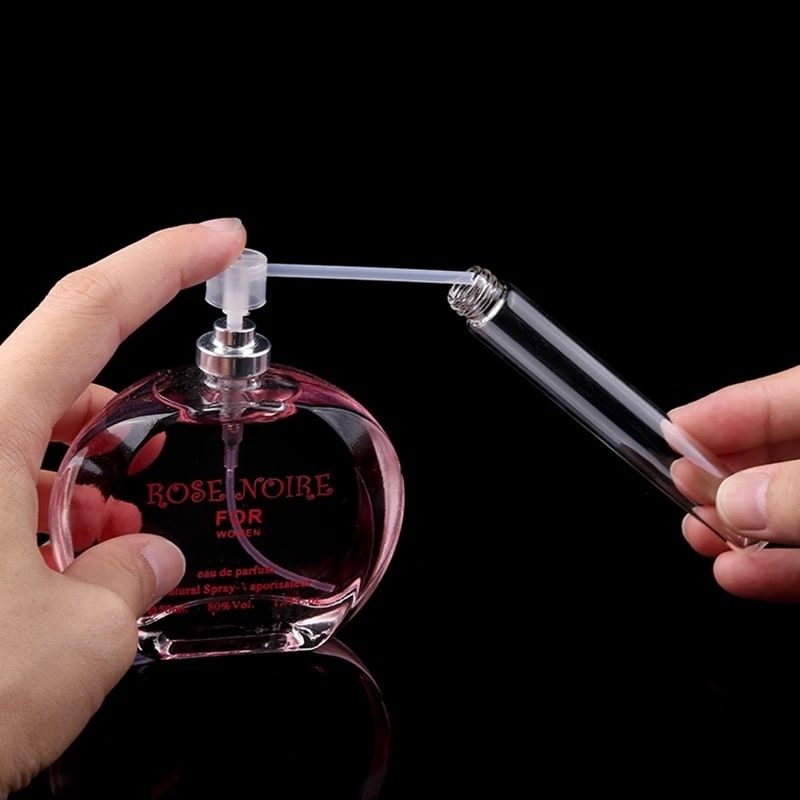 [10ml Mini Empty Refillable Perfume Essential Oil Bottle] [Clear Plastic Mist Spray Bottles] [Essential Oils Perfume Traveling and Outgoing Portable Container]