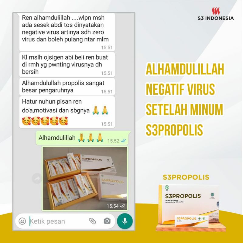 PROPOLIS/ BRAZILIAN GREEN PROPOLIS/ PROPOLIS ASLI 100% TANPA CAMPURAN BY S3 INDONESIA