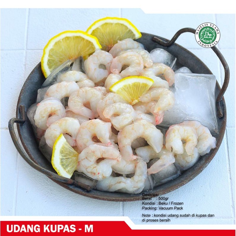 

Udang Kupas 1/2 kg - M
