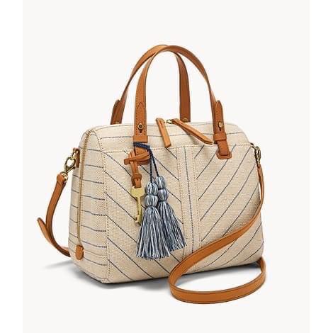  Fossil  rachel satchel natural wheat Asli Original 